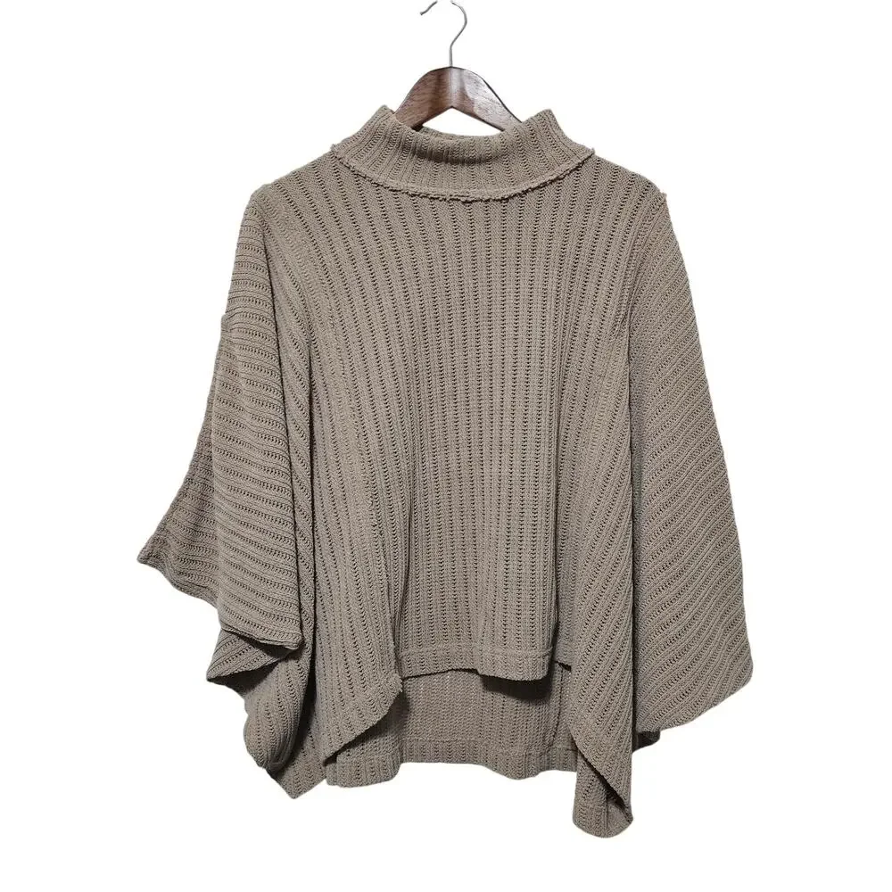 Free People FP Beach East End Tunic Top Women's Size XS Boho Oversized Neutral